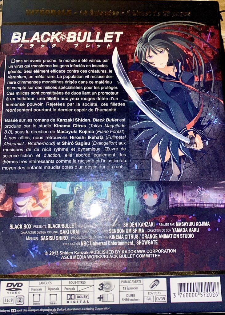 DVD Black Bullet- Edition Gold