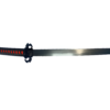 Katana Bankai d'Ichigo avec manche noir et rouge, garde distinctive et lame noire, inspiré de Bleach