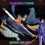 Réplique de la dague Solo Leveling Kasaka Fang de Sung Jinwoo